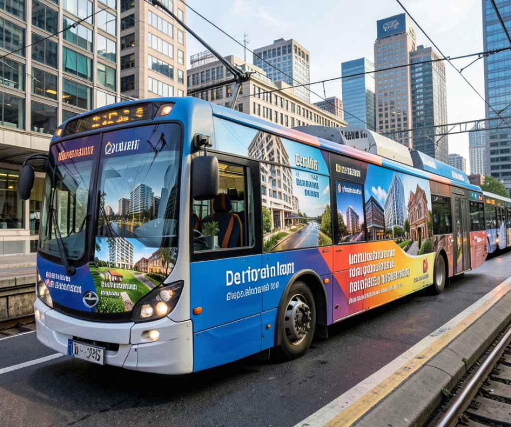 Transit Advertising on Buses and Trains