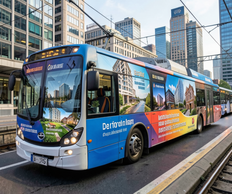 Transit Advertising on Buses and Trains