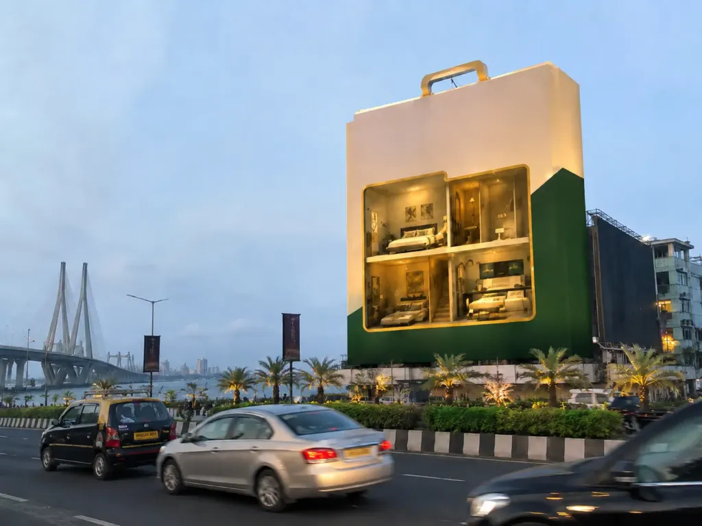 big installation for outdoor marketing