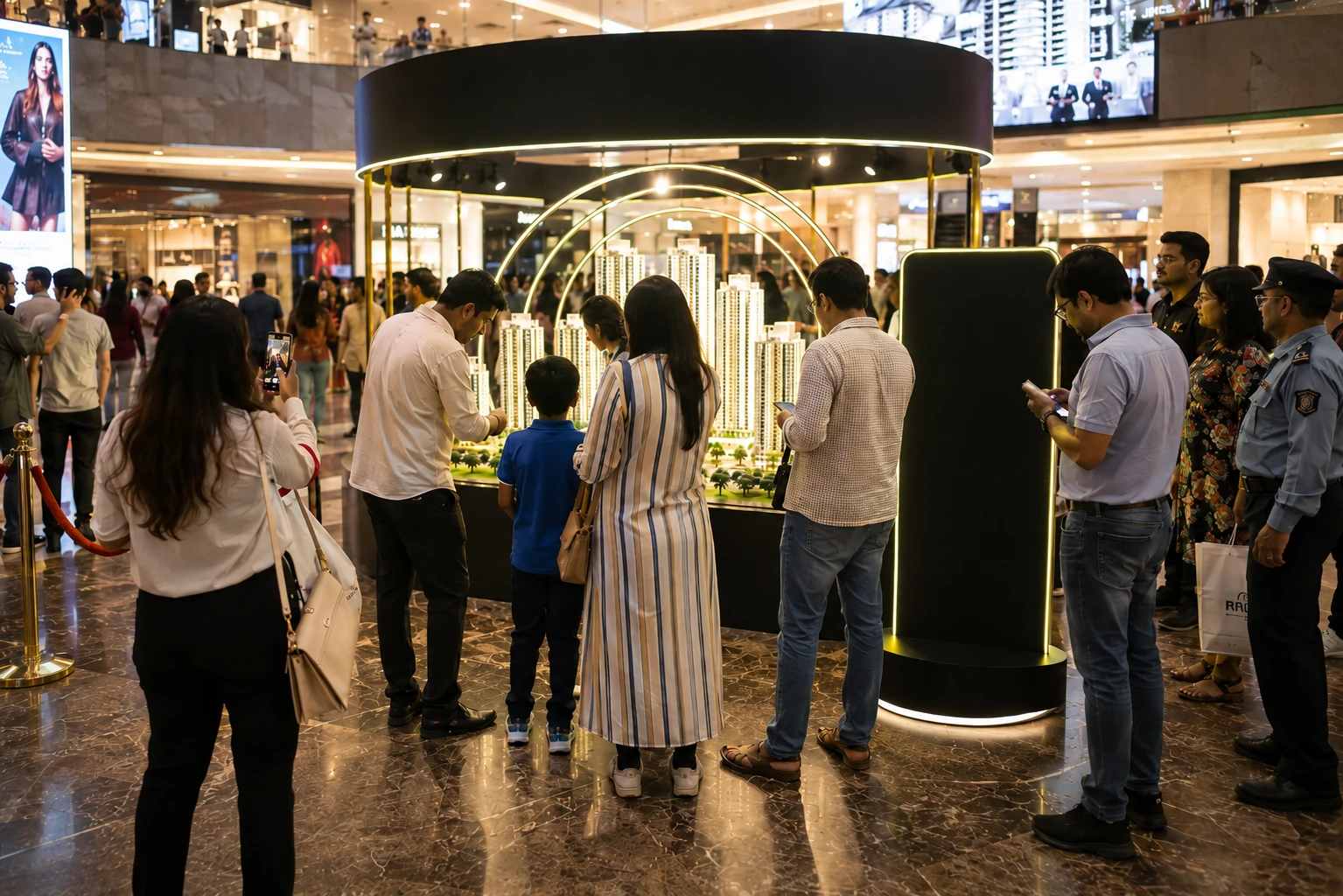 real estate marketing mall installtion